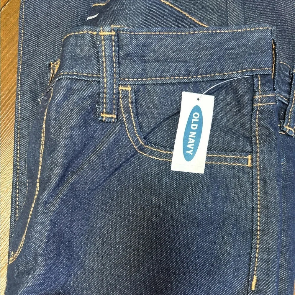 OLD NAVY BOYS BLUE DENIM CLASSIC STRAIGHT LEG BUILT IN FLEX JEANS SIZE 18 NWT